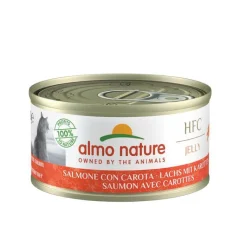 ALMO NATURE Pâtée pour chat au saumon avec carottes HFC Natural - 70 g