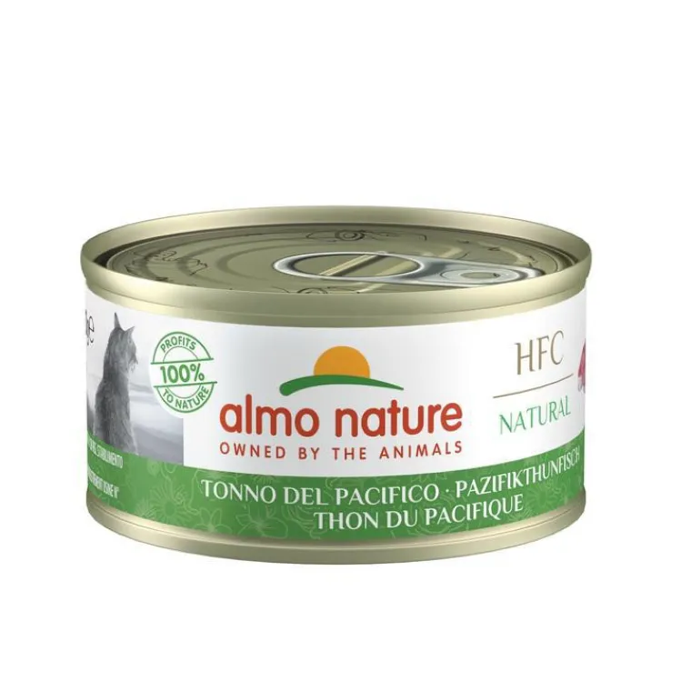 ALMO NATURE Pâtée pour chat en boite HFC Natural Thon du Pacifique - 70 g