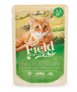 SAM'S FIELD Pâtée pour chat en sachet au canard et à la topinambour - 85 g