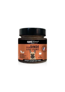HAMIFORM Pâtée pour chien adulte "Les cuisinés" à la dinde & aux légumes - 250 g