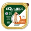 EQUILIBRE&INSTINCT Pâtée pour chien âgé volaille pois en barquette de 300 g