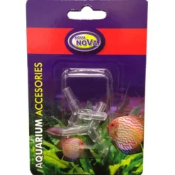 BLUE CORAL Raccords 3 voies pour tuyaux Ø 4/6mm en lot de 2 - AQUA NOVA