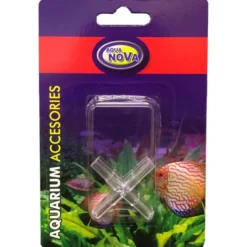 BLUE CORAL Raccords 4 voies pour tuyaux Ø 4/6mm lot de 2 - AQUA NOVA - adaptabilité optimale - 2 pièces