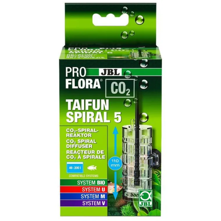 JBL Réacteur à CO2 extensible coloris transparent ProFlora CO2 Taifun Spiral 5
