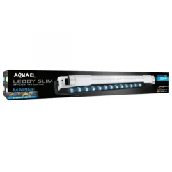 BLUE CORAL Rampe LED aquarium eau de mer, Day & Night, Blanc 10000 K - AQUAEL Leddy Slim Marine - 32W