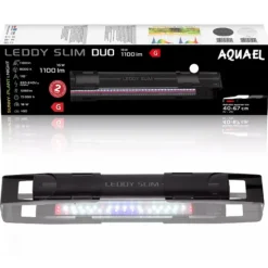 BLUE CORAL Rampe LED aquarium eau douce, duo Sunny & Plant, noir - AQUAEL Leddy Slim 2.0, 16 W