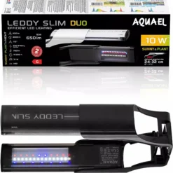 BLUE CORAL Rampe LED Leddy Slim Duo Sunny & Plant 2.0 Day & Night | Noir 10 W - AQUAEL