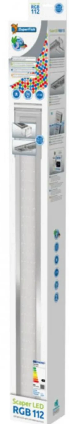 BLUE CORAL Rampe LED RGB, 64W 7800K, pour aquarium d'eau douce - SUPERFISH Scaper LED 112