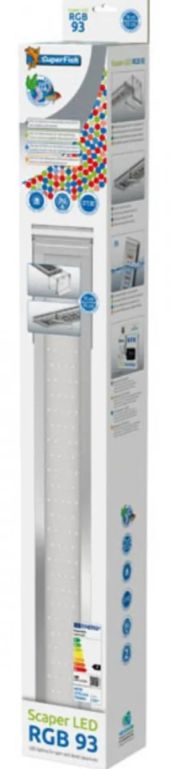 BLUE CORAL Rampe LED Scaper RGB pour aquarium d'eau douce, 48W 7800K - SUPERFISH - modèle 93