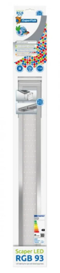 BLUE CORAL Rampe LED Scaper RGB pour aquarium d'eau douce, 48W 7800K - SUPERFISH - modèle 93