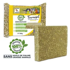 NATURES MARKET Repas au tournesol pour oiseaux de la nature – 300 g