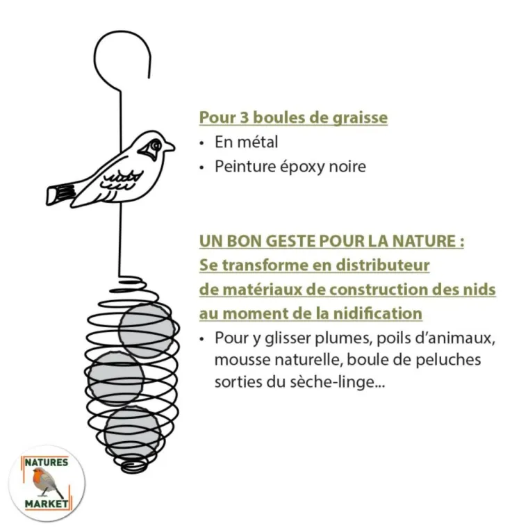 NATURES MARKET Ressort pour boules de graisse