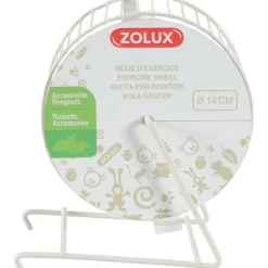 ZOLUX Roue métal pour le petit rongeur coloris beige – 14 cm