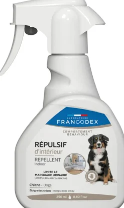 FRANCODEX RŽpulsif d'intŽrieur pour chien menthe eucalyptus - 250 ml