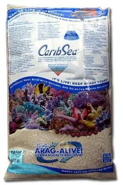 BLUE CORAL Sable vivant fin blanc Aragalive Bahamas Oolite - CARIBSEA - 9kg