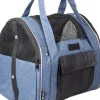 FLAMINGO Sac à dos de transport pour animal de compagnie coloris bleu Lene - 36 x 32 x 32 cm