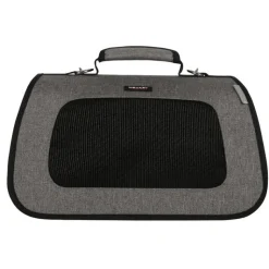 WOUAPY Sac de transport pliable pour chien coloris gris en nylon – 40 x 24 x 25 cm