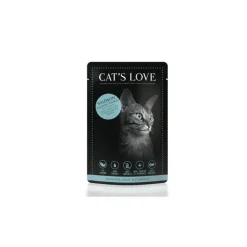 CAT'S LOVE Sachet repas pour chat au saumon 85 g