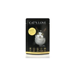 CAT'S LOVE Sachet repas pour chat au poulet 85 g