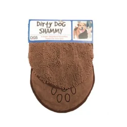 DGS Serviette de toilettage marron - 33 x 79 cm