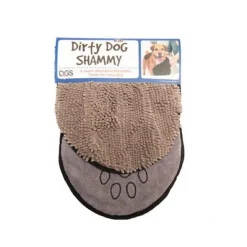 DGS Serviette de toilettage pour chien coloris gris - 33 x 79 cm