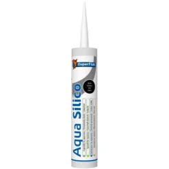 BLUE CORAL Silicone aquatique noir, spécifique pour aquarium - SUPERFISH Aqua Silico - 300ml