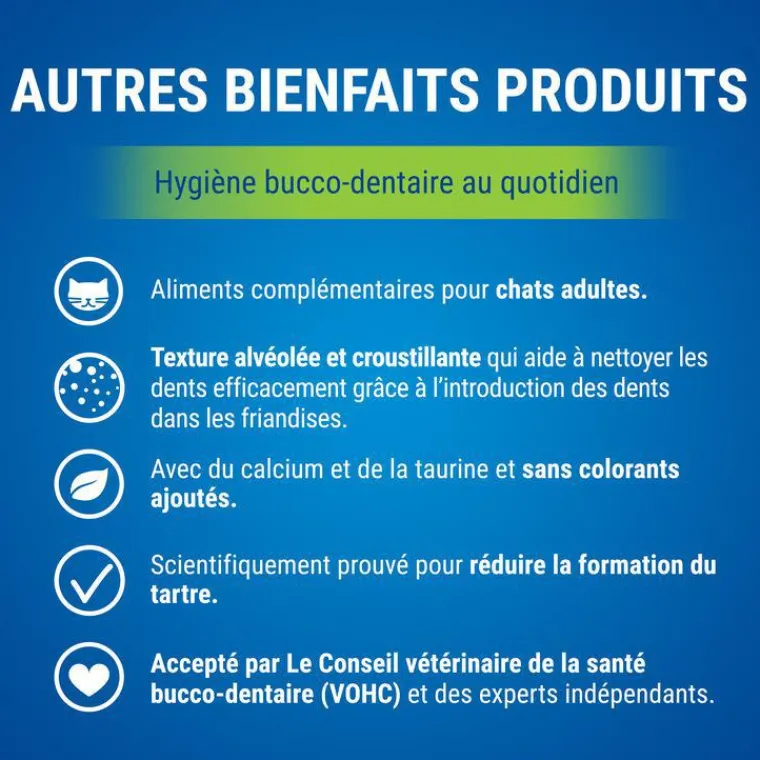 DENTALIFE Snack à mâcher pour chat Cat Poulet 40 g