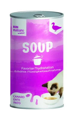 BUBIMEX Soupe pour chat au canard Bubi nature - 135 g