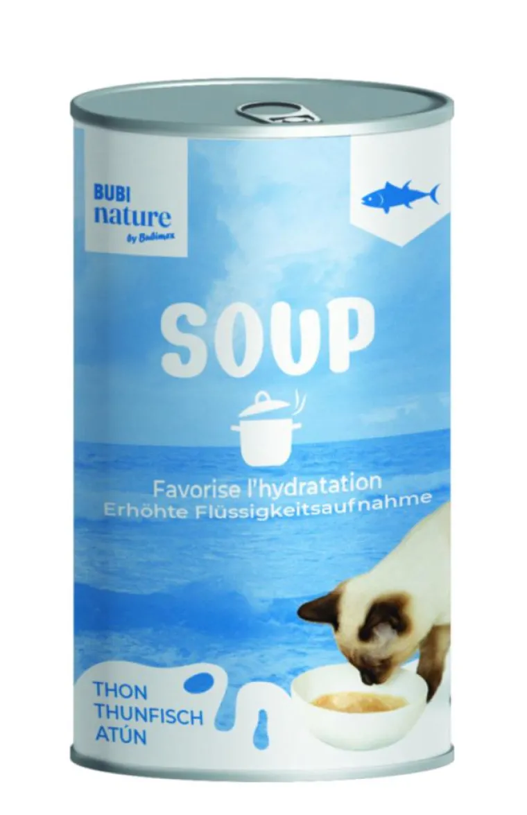 BUBIMEX Soupe pour chat au thon Bubi nature - 135 g