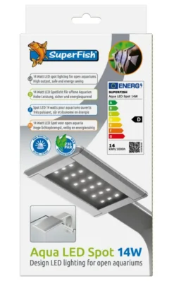 SUPERFISH Spot LED pour aquarium ouvert coloris gris 14W
