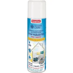 BEAPHAR Spray et Diffuseur automatique Diméthicare stop parasites - 250 ml