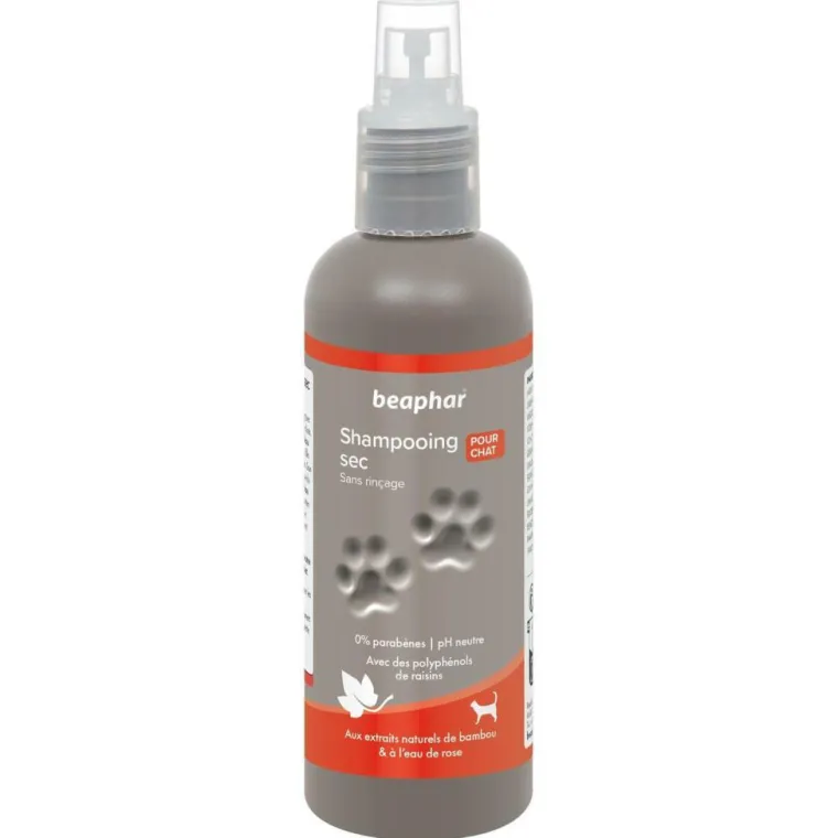 BEAPHAR Spray shampooing sec premium pour chat - 200 ml