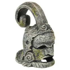 EUROPET Statue de casque aztèque pour aquarium gris 10x7xH12 cm