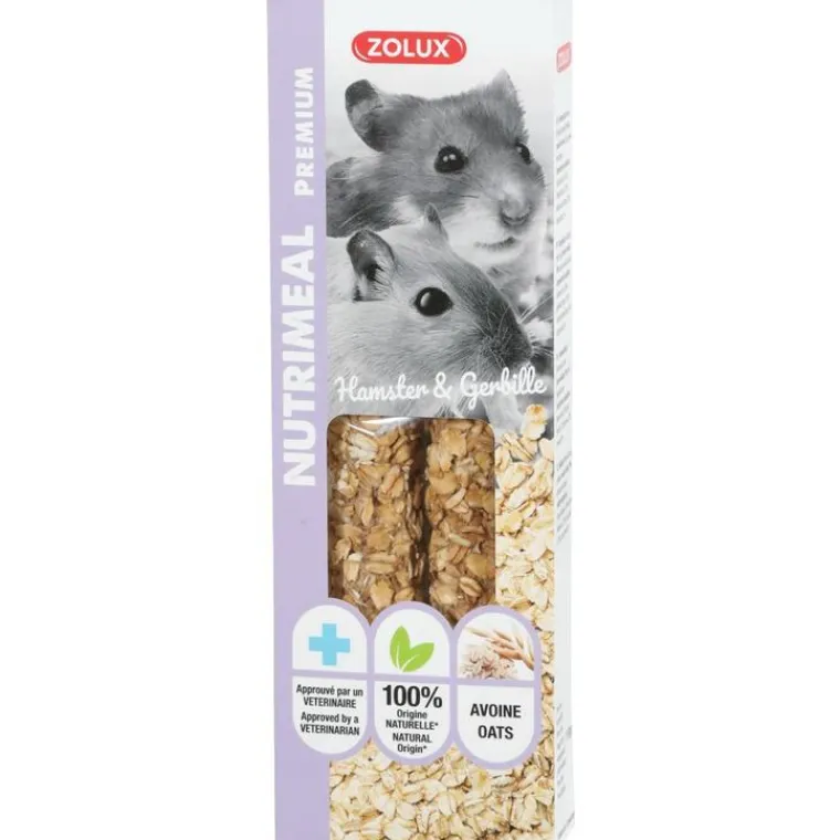 ZOLUX Sticks à l’avoine pour hamster et gerbilles Nutrimeal - 110 g