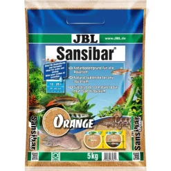 JBL Substrat de sol fin pour aquarium coloris orange Sansibar – 5 kg