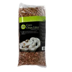 REPTILE PLANET Substrat pour terrarium coloris marron éclat de coco e Coco Chips Litter - 6 L