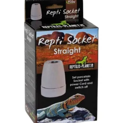 REPTILE PLANET Support de lampe pour terrarium en porcelaine coloris noir Repti Socket