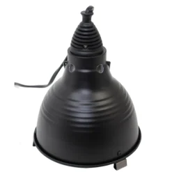 REPTILE PLANET Support pour lampe terrarium coloris noir Reptidome 14 - Ø 14 x H 18,2 cm