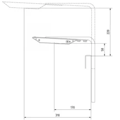 BLUE CORAL Support pour rampe LED aquarius, spécificité BW, AQUA MEDIC - modèle Plus Holder