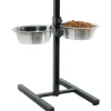 ZOLUX Support réglable avec 2 bols en inox grand modèle pour chien - 2,5 L