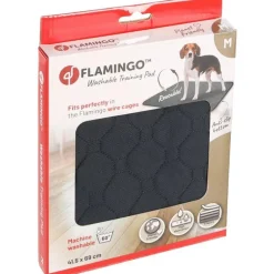FLAMINGO Tapis d’entrainement gris lavable pour chien Patsy - 69 x 41,5 cm