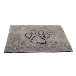 DGS Tapis gris à motif pattes M - 79 x 51 cm