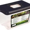 REPTILE PLANET Terrarium en plastique coloris noir Repti Tank - Taille L 32,5 x 21 x 20 cm