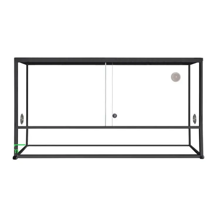 REPTILES PLANET Terrarium pour reptile coloris noir en aluminium Reptile Planet Élégance – 100 x 45 x 50 cm