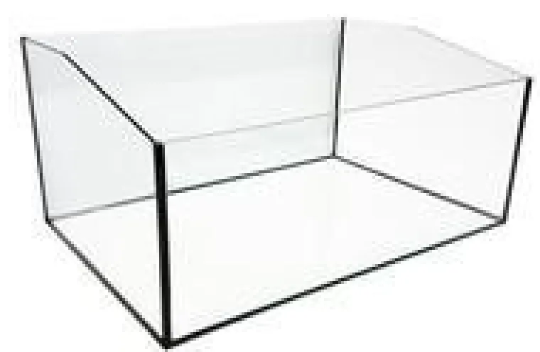 REPTILES PLANET Terrarium pour tortue coloris noir Reptile Planet Aqua Terra – 60 x 40 x 28 cm