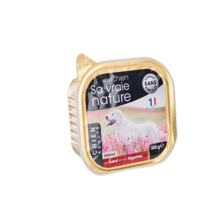 SA VRAIE NATURE Terrine pour chien au bœuf et aux légumes - 300 g
