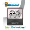 BLUE CORAL Thermomètre numérique aquarium, avec alarme, SUPERFISH Smart Thermo Alarm