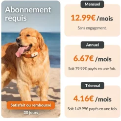 WEENECT Traceur GPS pour chien coloris blanc