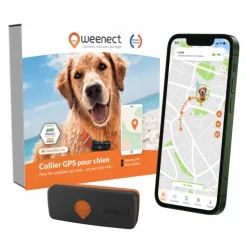 WEENECT Traceur GPS pour chien coloris noir