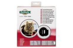 PETSAFE Tunnel d'extension de chatière à micropuce verrouillage manuel coloris marron